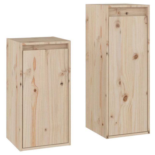 vidaXL TV-Schrank TV-Schränke 2 Stk Massivholz Kiefer Lowboard Lowboard günstig online kaufen