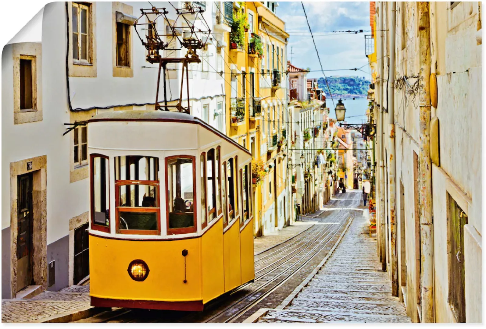 Artland Wandbild "Ascensor da Gloria in Lissabon", Zugbilder, (1 St.), als günstig online kaufen