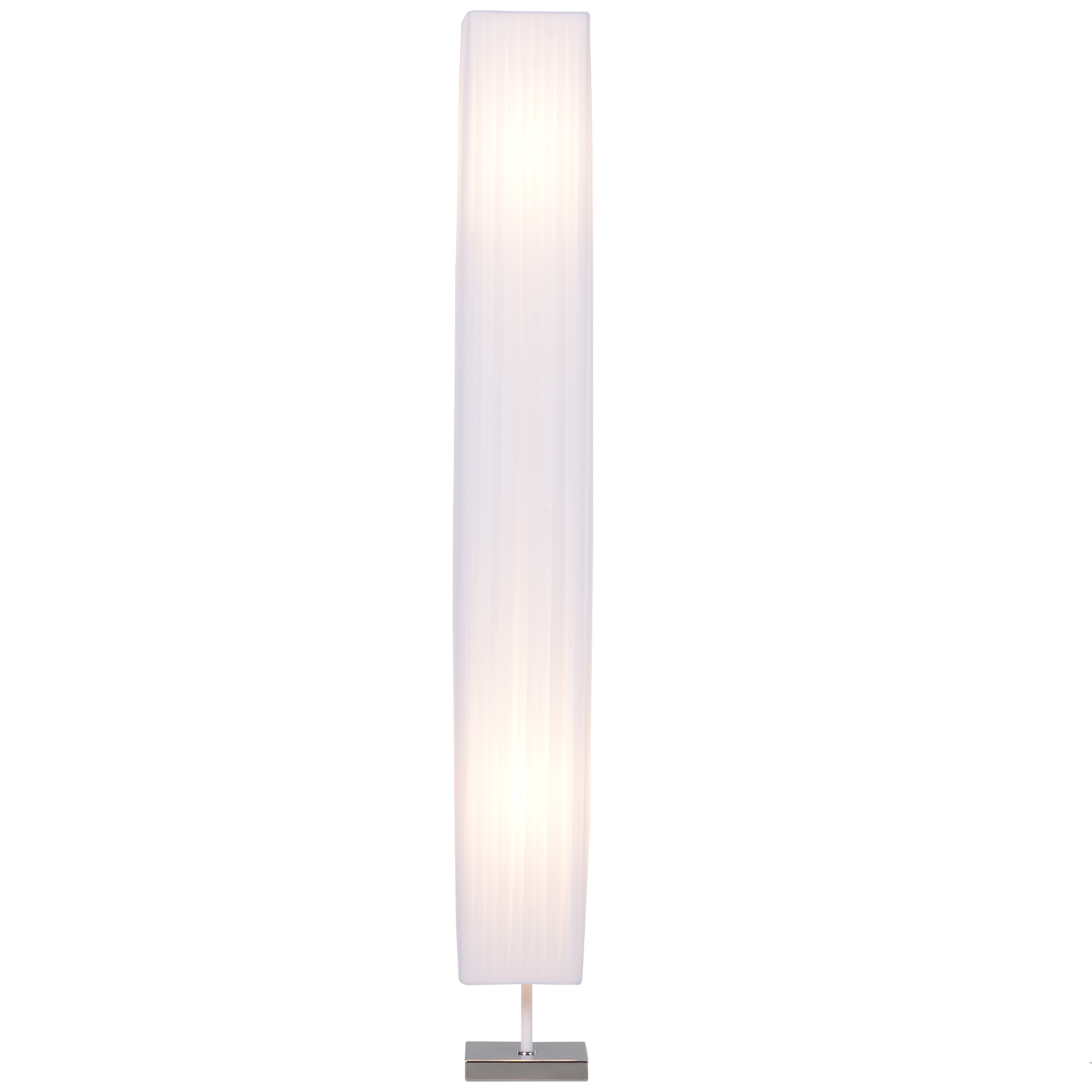 HOMCOM Stehleuchte Moderne Stehlampe E27 aus Edelstahl & Polyester, Weiß 14 günstig online kaufen