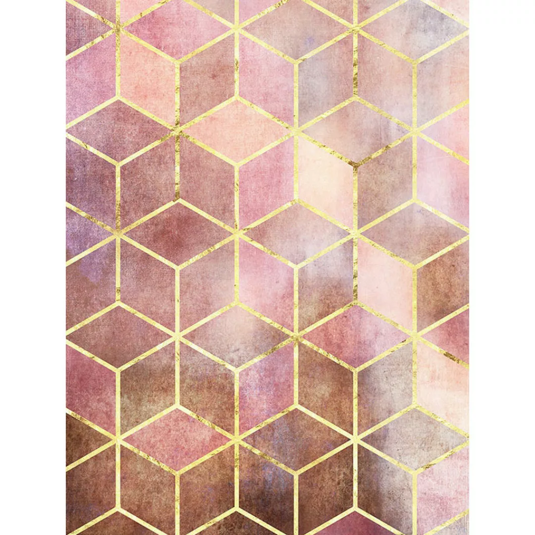 Komar Wandbild Mosaik Rosso Abstrakt B/L: ca. 30x40 cm günstig online kaufen