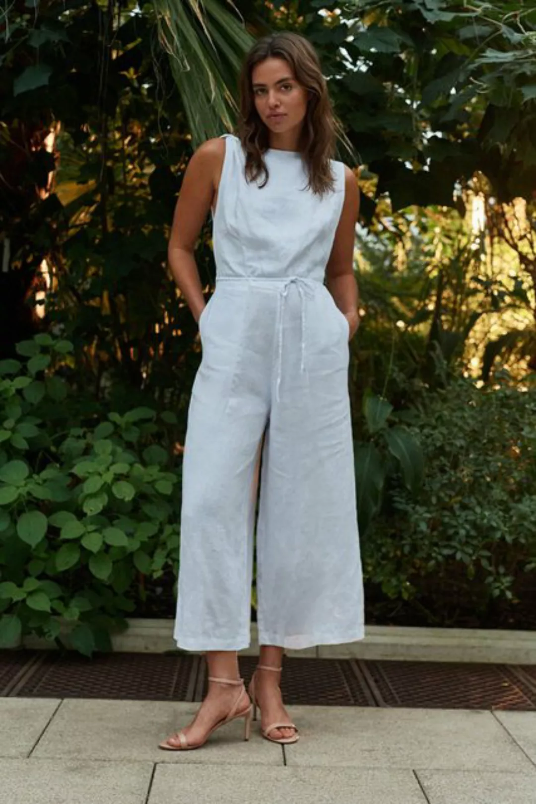 Next Jumpsuit Rückenfreier Overall mit Bindegürtel (1-tlg) günstig online kaufen