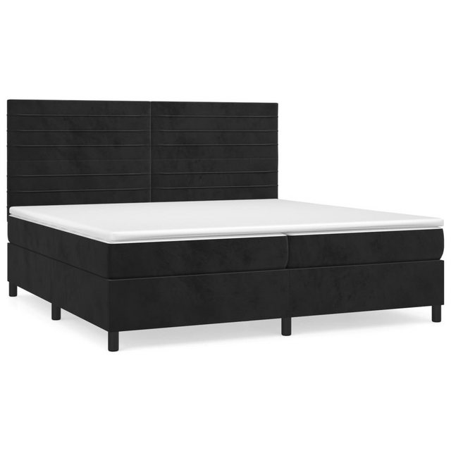 vidaXL Boxspringbett mit Matratze Schwarz 200x200 cm Samt1349877 günstig online kaufen