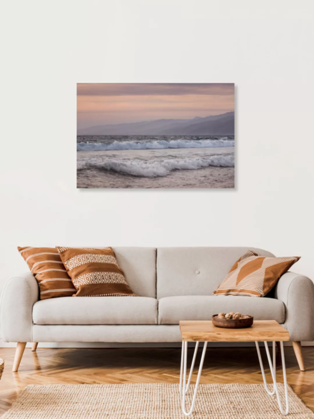 Poster / Leinwandbild - Santa Monica Coastline günstig online kaufen