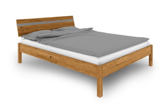 byoak Bett VENTO A-1 180 x 210 aus Massivholz, mit Holzkopfteil, Naturgeölt günstig online kaufen