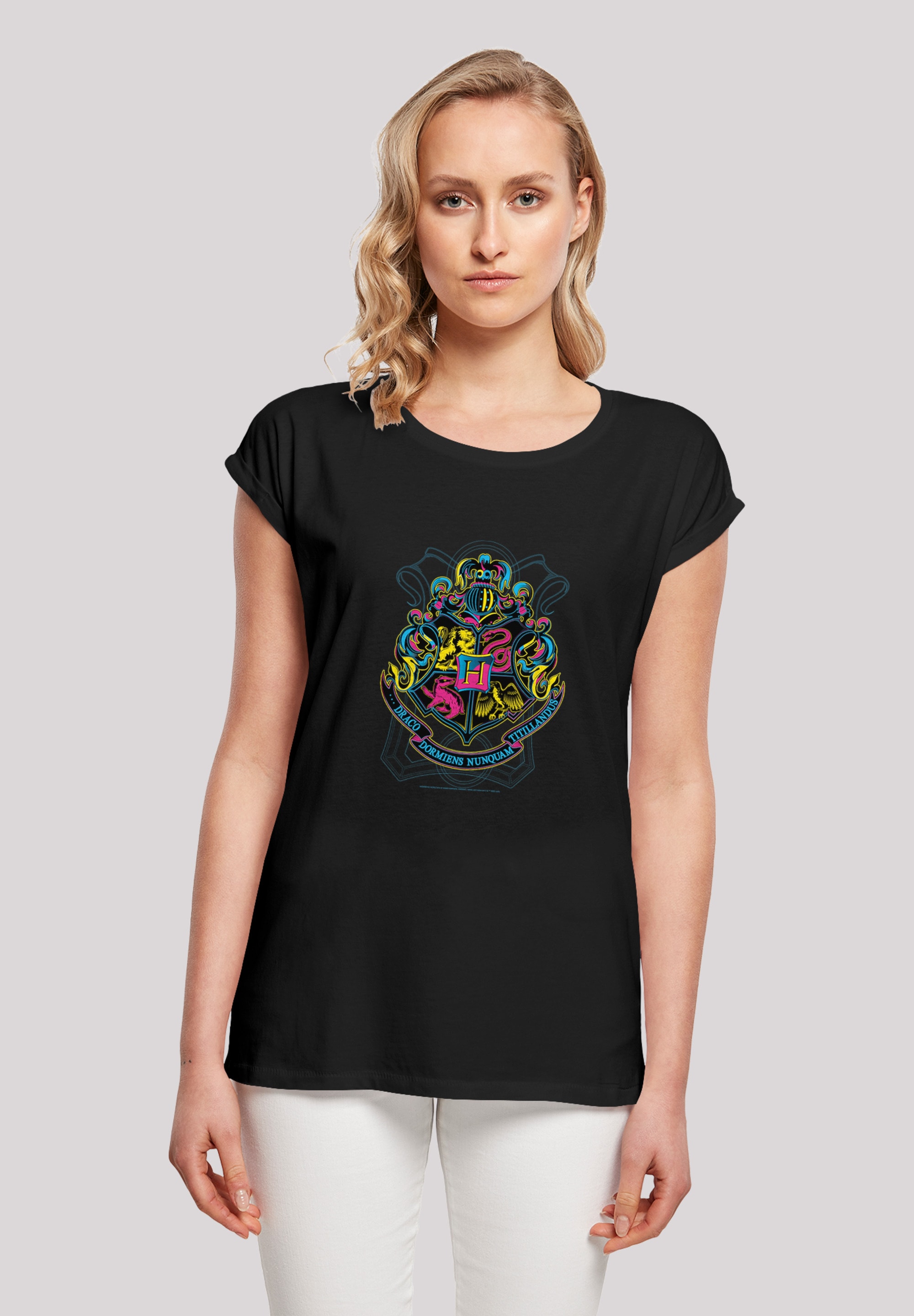 F4NT4STIC T-Shirt "Harry Potter Neon Hogwarts Crest", Print günstig online kaufen