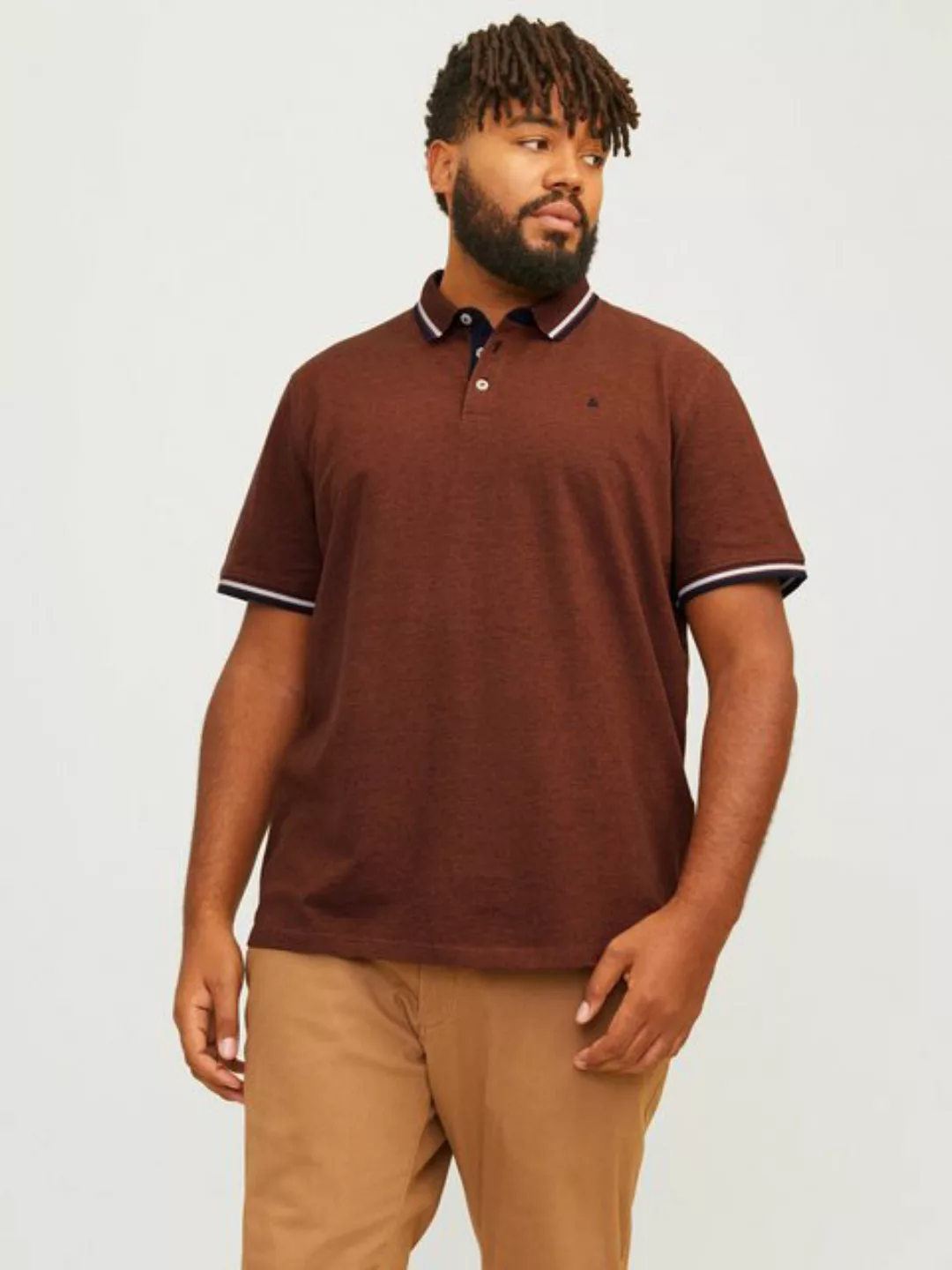 Jack & Jones Herren Poloshirt JJEPAULOS - Relaxed Fit Plussize günstig online kaufen