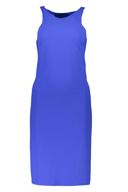 Patrizia Pepe Partykleid Langes Damenkleid Blau mit Rundhals und Amerikanis günstig online kaufen