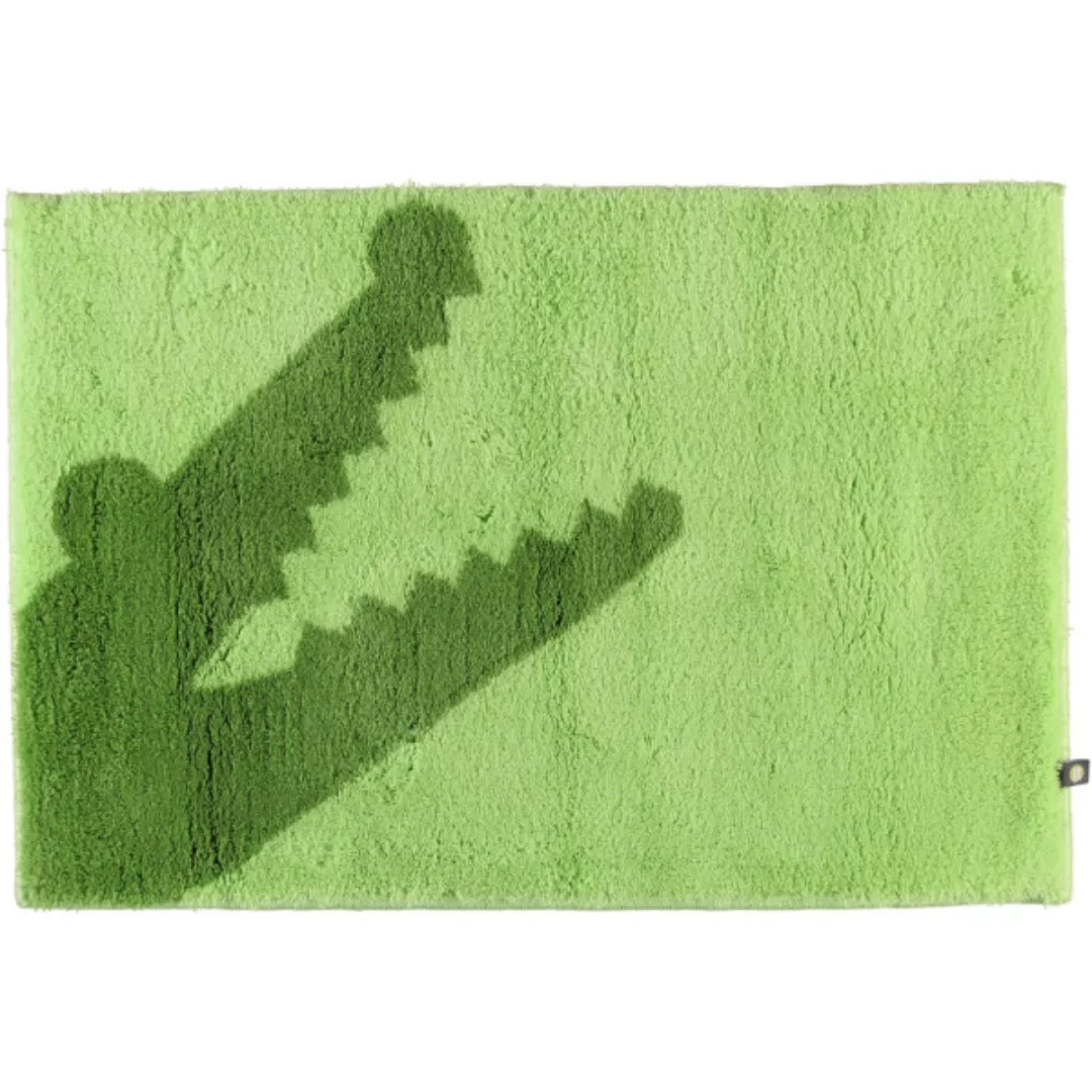 Rhomtuft - Badteppich Croc - Farbe: apfel/lind - 1207 - 50x65 cm günstig online kaufen