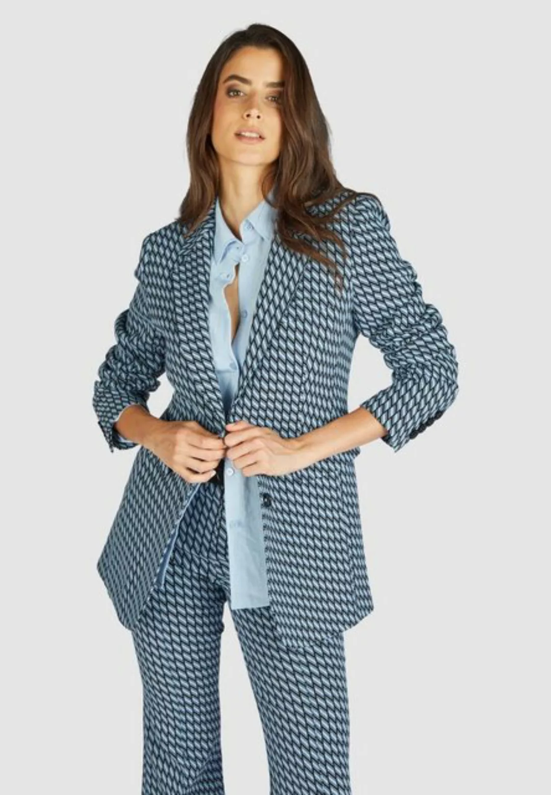 MARC AUREL Jackenblazer Blazer, light blue varied günstig online kaufen