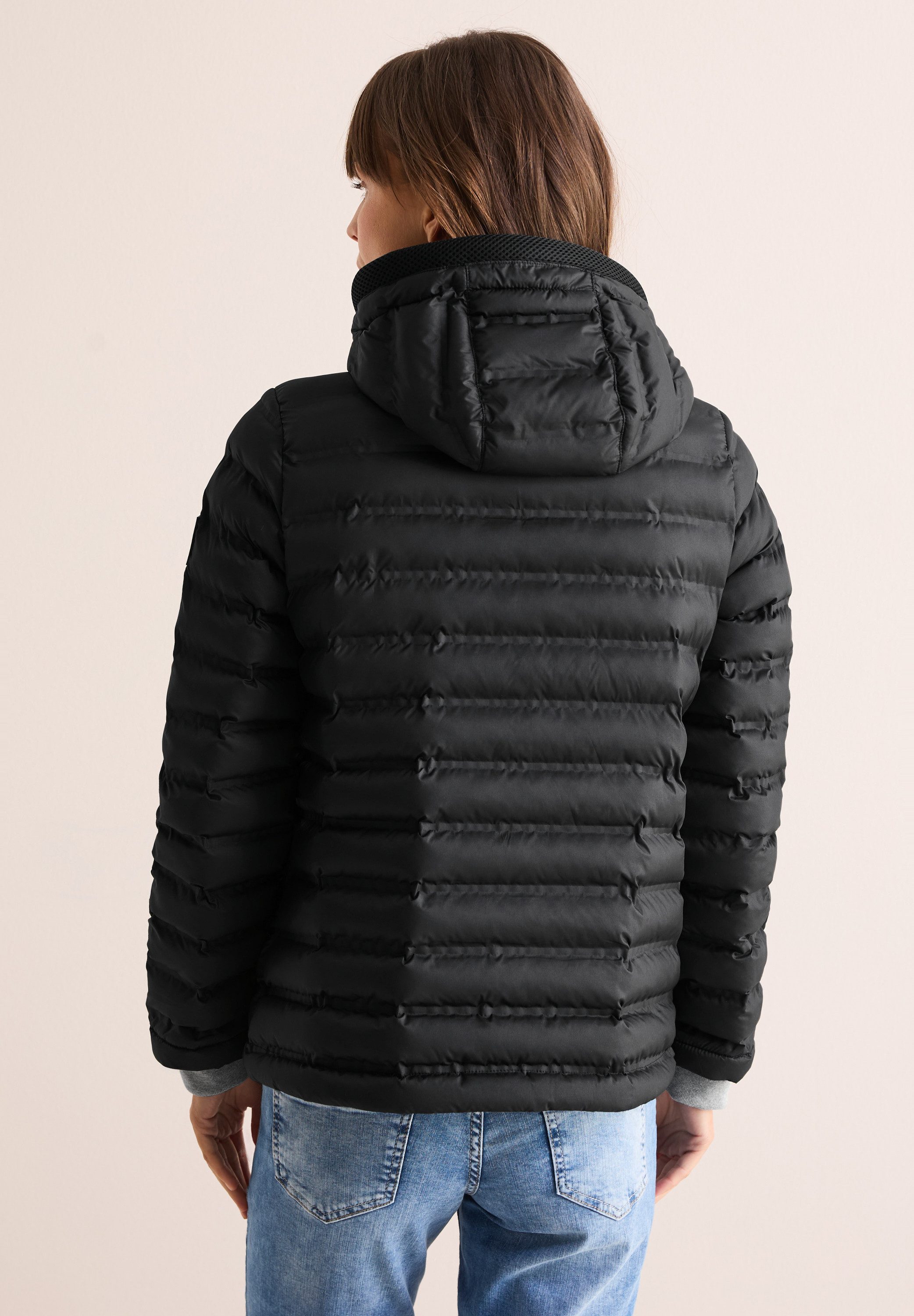 Cecil Steppjacke, mit Kapuze, mit Kapuze mit Tunnelzugband günstig online kaufen