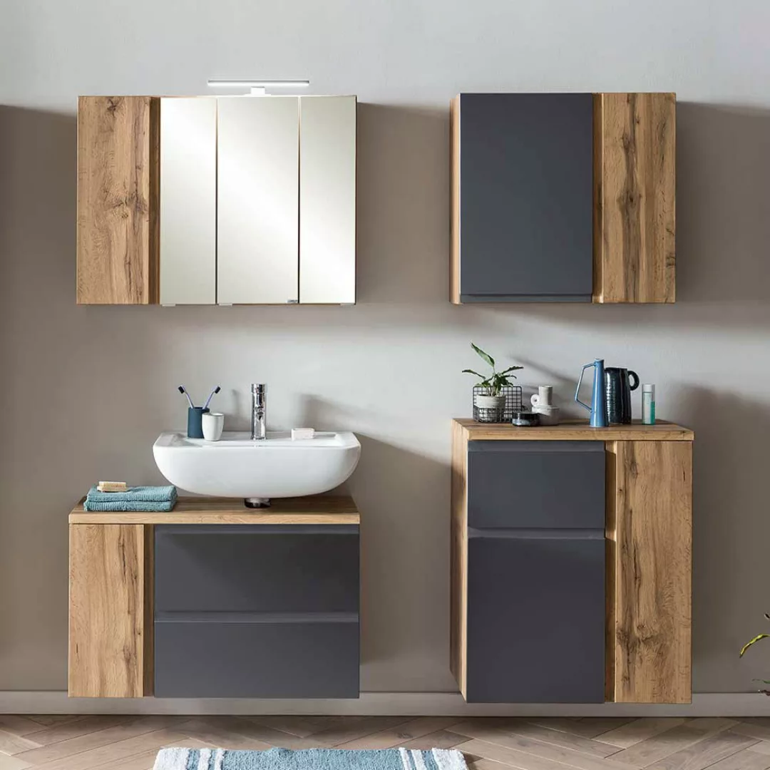 Badezimmermöbel 5-teilig in modernem Design Made in Germany (vierteilig) günstig online kaufen