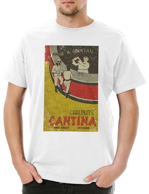 Urban Backwoods Print-Shirt Chalmun's Cantina Vintage I Herren T-Shirt Star günstig online kaufen