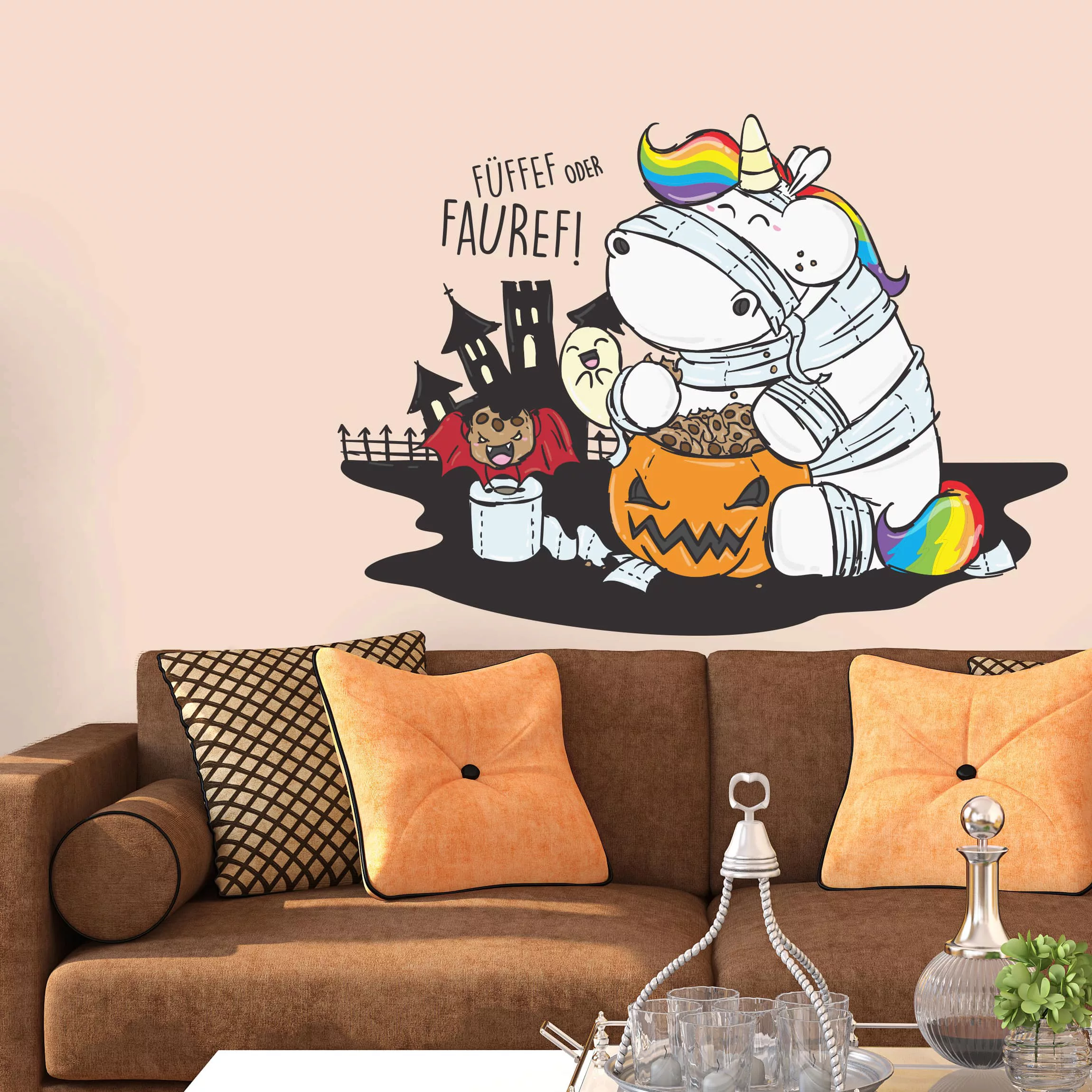 Wandtattoo Kinderzimmer Pummeleinhorn - Halloween günstig online kaufen