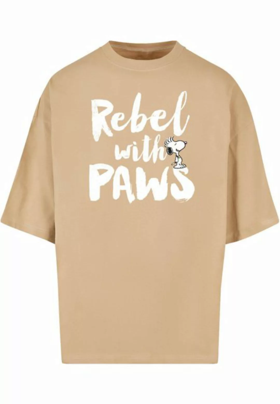 Merchcode T-Shirt Merchcode Herren Peanuts - Rebel with paws Huge Tee (1-tl günstig online kaufen