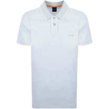 BOSS  Poloshirt Relaxed Fit Oxford Piqué New Polo Shirt Light Pastel Grey günstig online kaufen