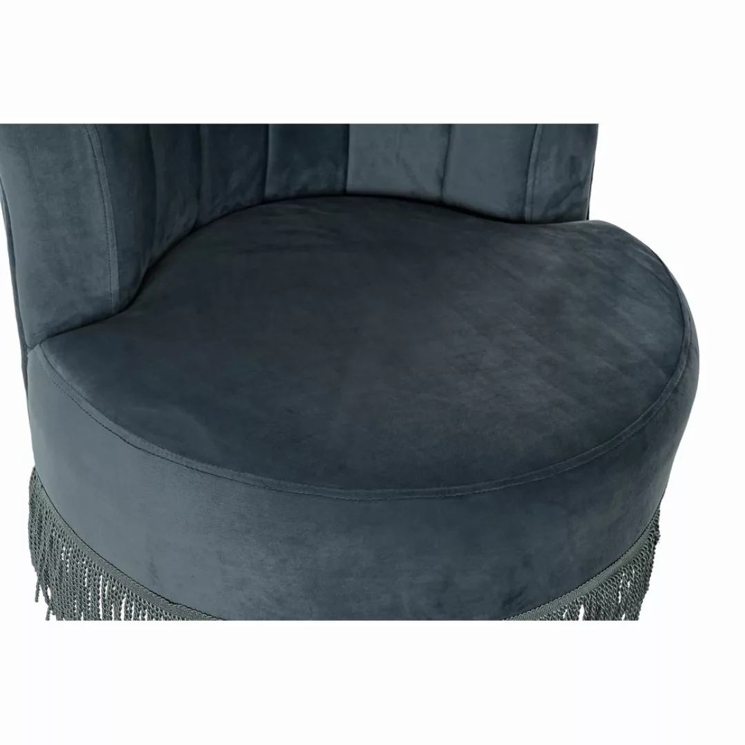 Sessel Dkd Home Decor 8424001802289 Blau Metall Polyester (77 X 63 X 85 Cm) günstig online kaufen