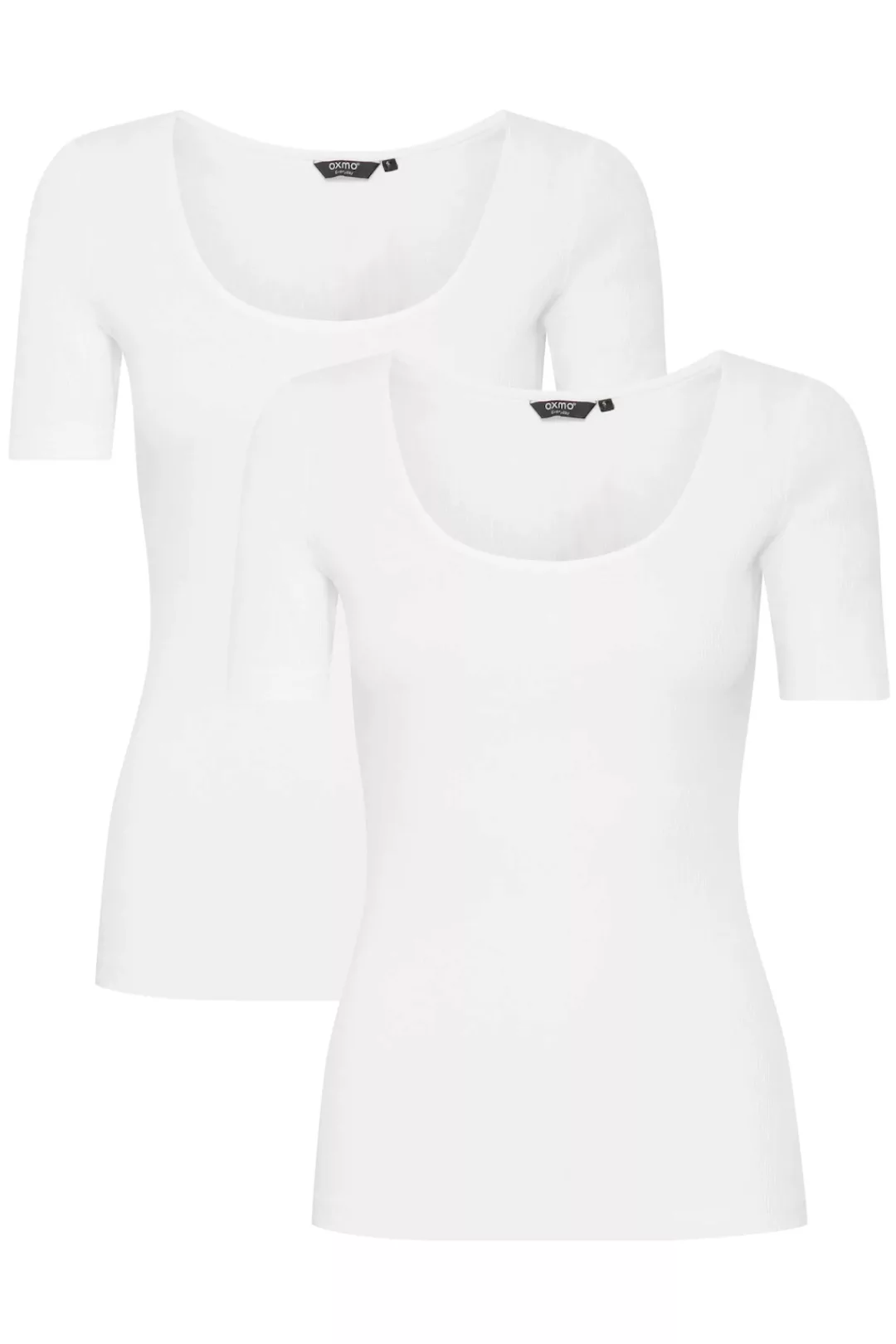 OXMO T-Shirt OXIsan 2Pack basic T-Shirt aus Rippstoff günstig online kaufen