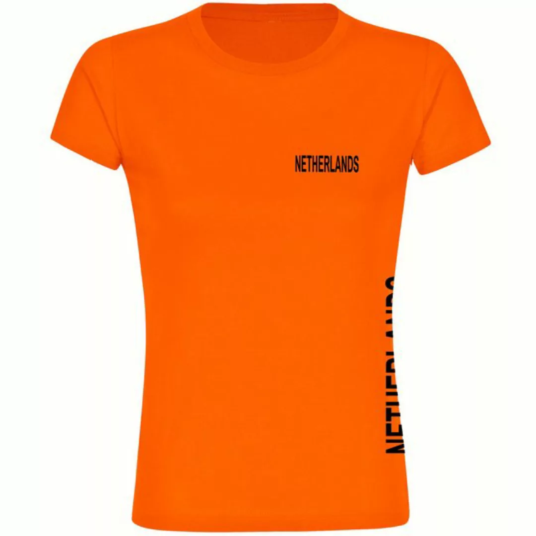 multifanshop T-Shirt Damen Netherlands - Brust & Seite - Frauen günstig online kaufen