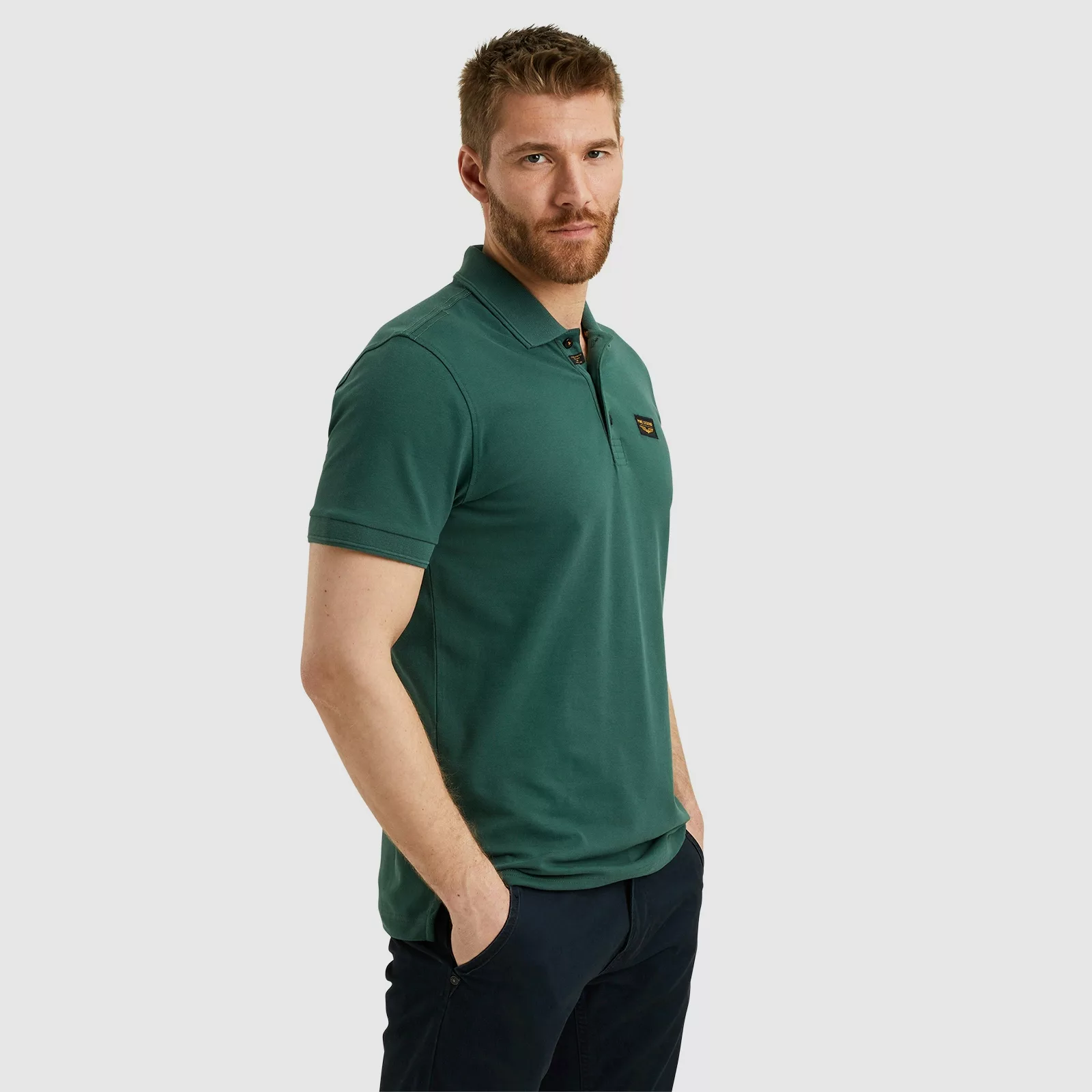 PME Legend Poloshirt Trackway Forest Grün - Größe M günstig online kaufen