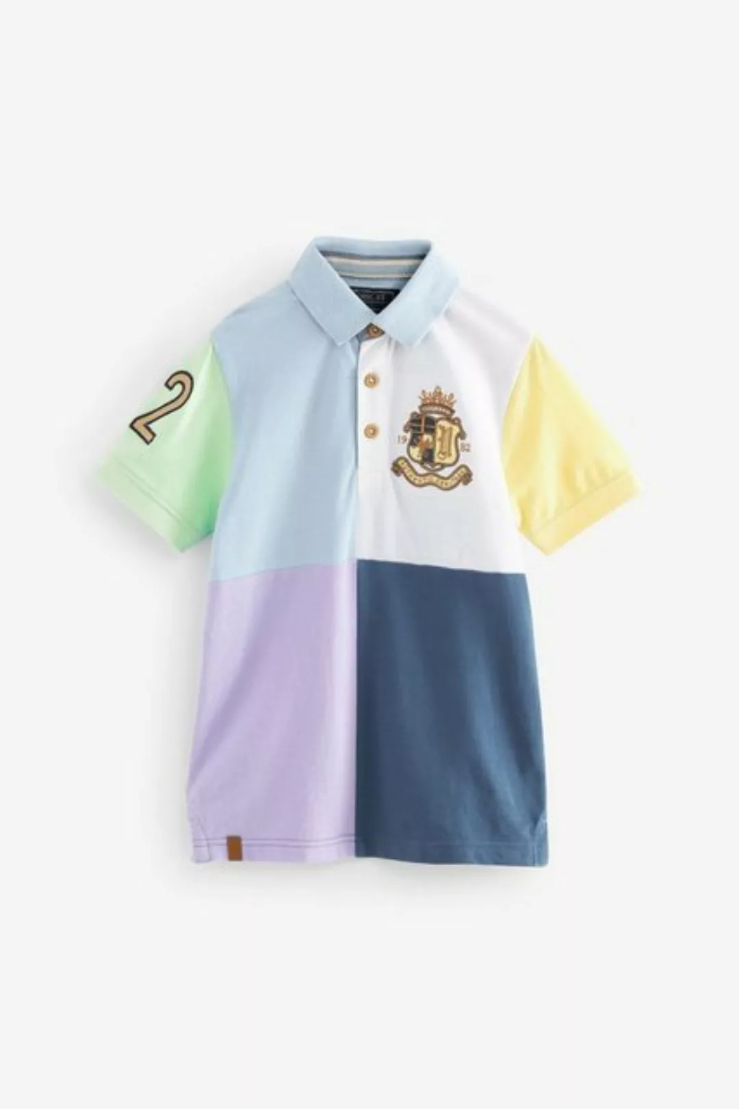 Next Poloshirt Kurzärmeliges Polo-Shirt mit Blockfarben (1-tlg) günstig online kaufen