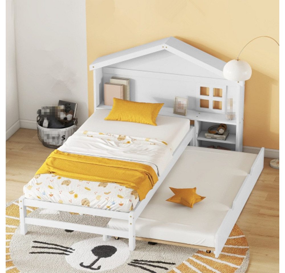 Gontence Kinderbett 90*200cm Hausförmiges Kinderbett günstig online kaufen