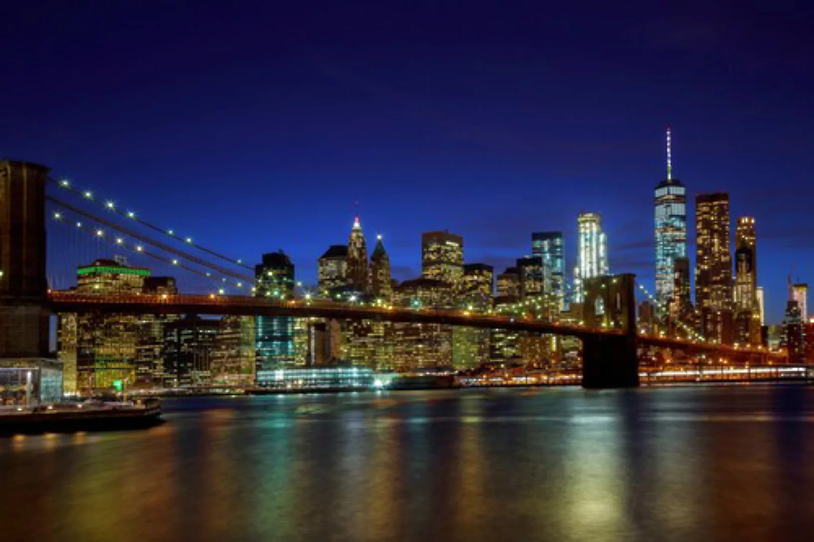 Papermoon Fototapete »BROOKLYN BRIDGE-NEW YORK CITY SKYLINE« günstig online kaufen