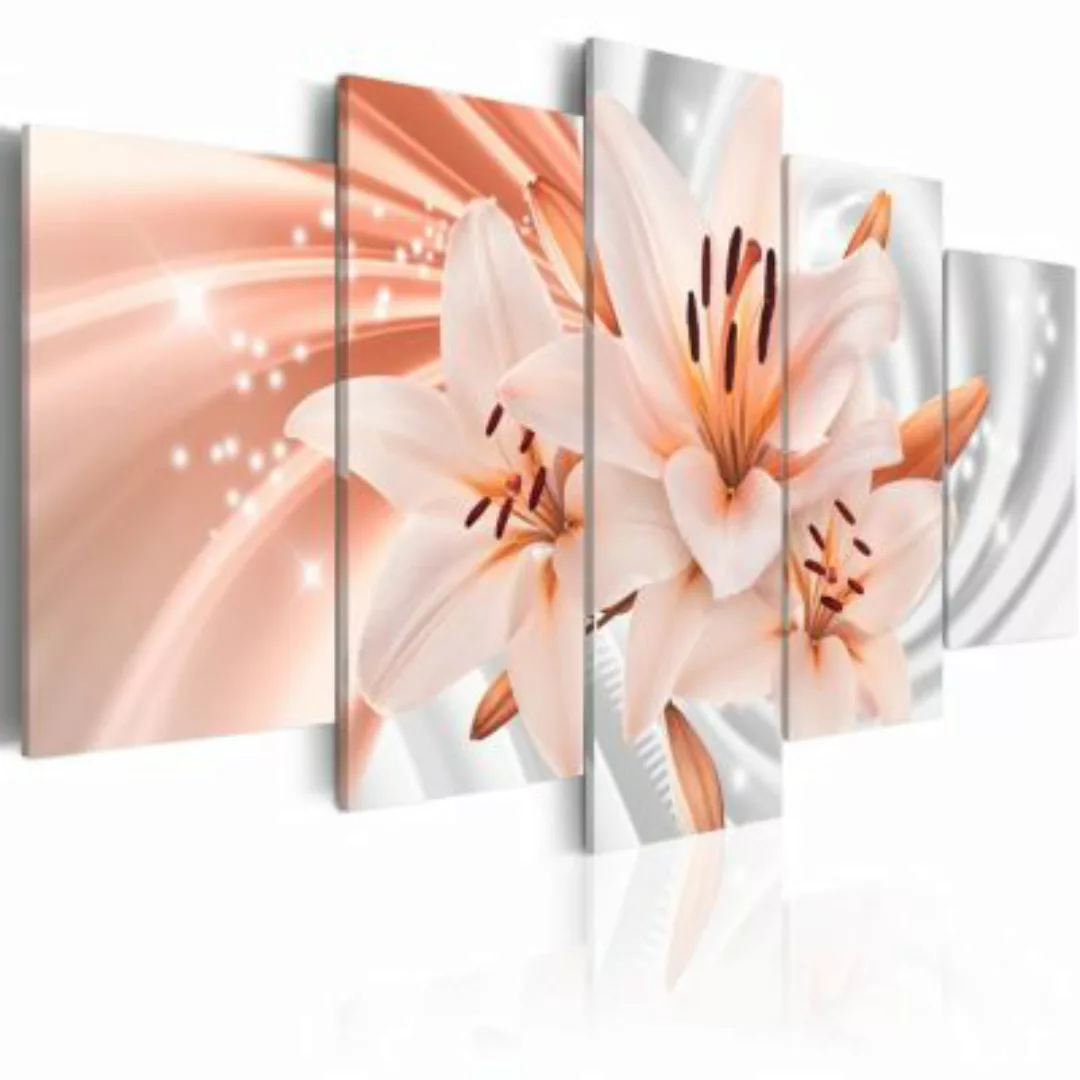 artgeist Wandbild Coral Lilies mehrfarbig Gr. 200 x 100 günstig online kaufen