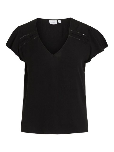 Vila Kurzarmshirt VIMESA TAPE DETAIL S/S TOP - NOOS günstig online kaufen