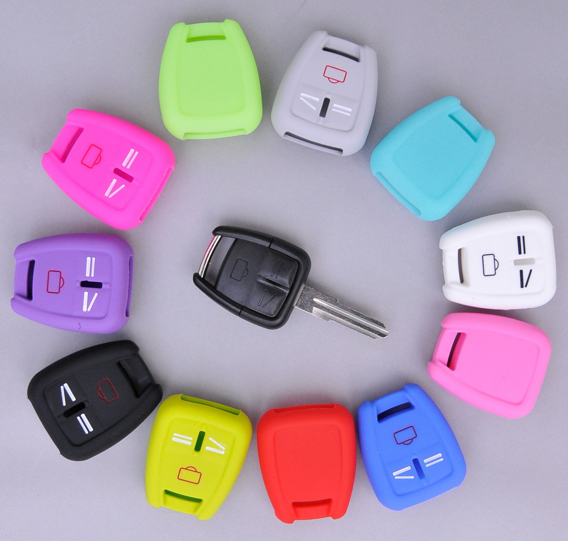 mt-key Schlüsseltasche Autoschlüssel Softcase Silikon Schutzhülle günstig online kaufen