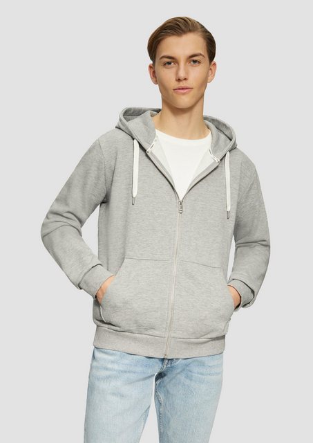 QS Outdoorjacke Basic-Sweatjacke Durchzugkordel günstig online kaufen