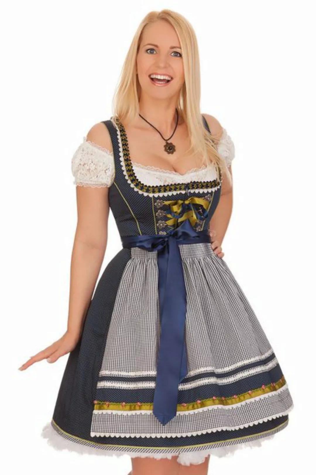 Krüger Madl Dirndl Midi Dirndl 2tlg. - SOPHIE - marine günstig online kaufen