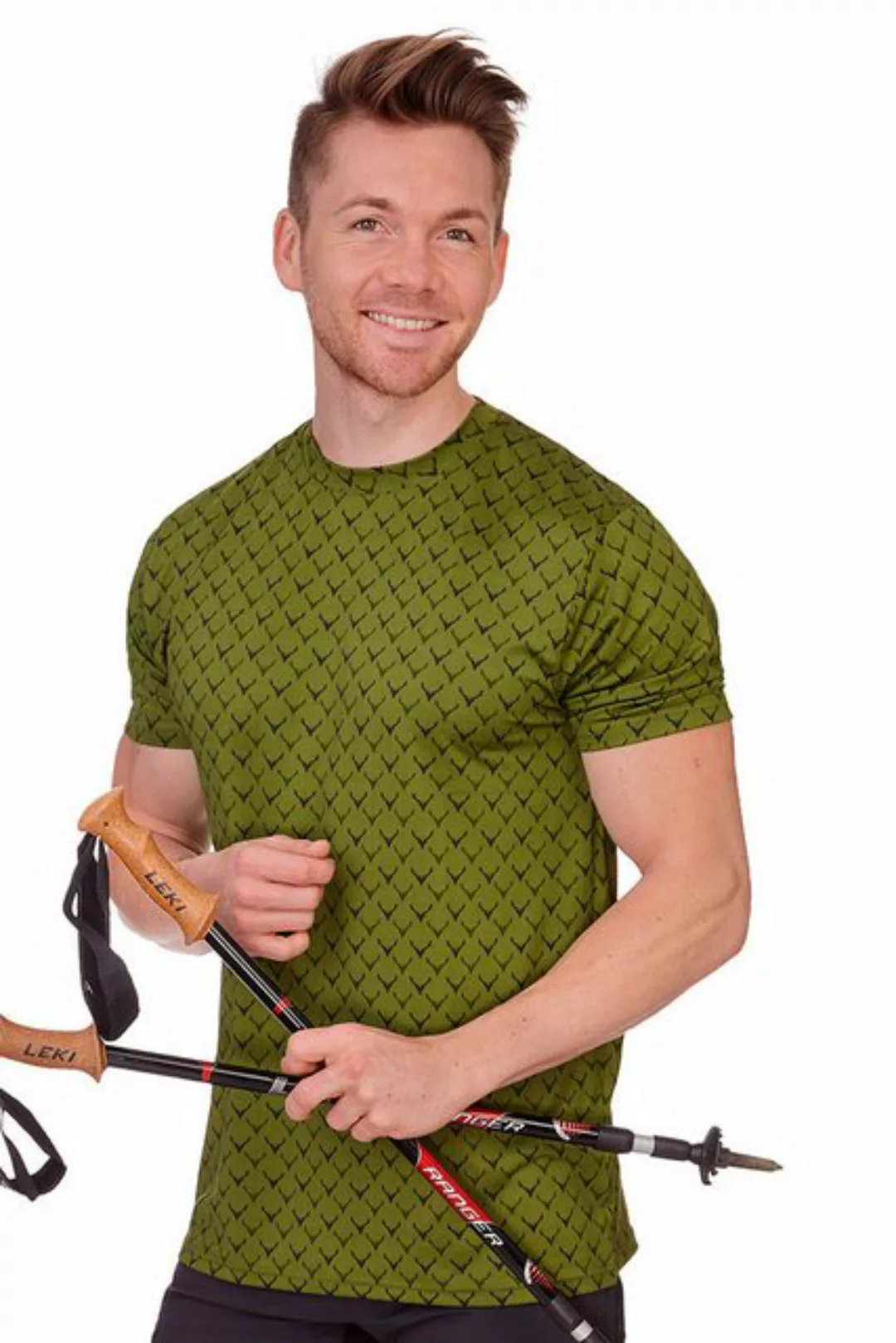 Tom Collins Trachtenshirt Funktionsshirt Herren - RONNIE - oliv günstig online kaufen