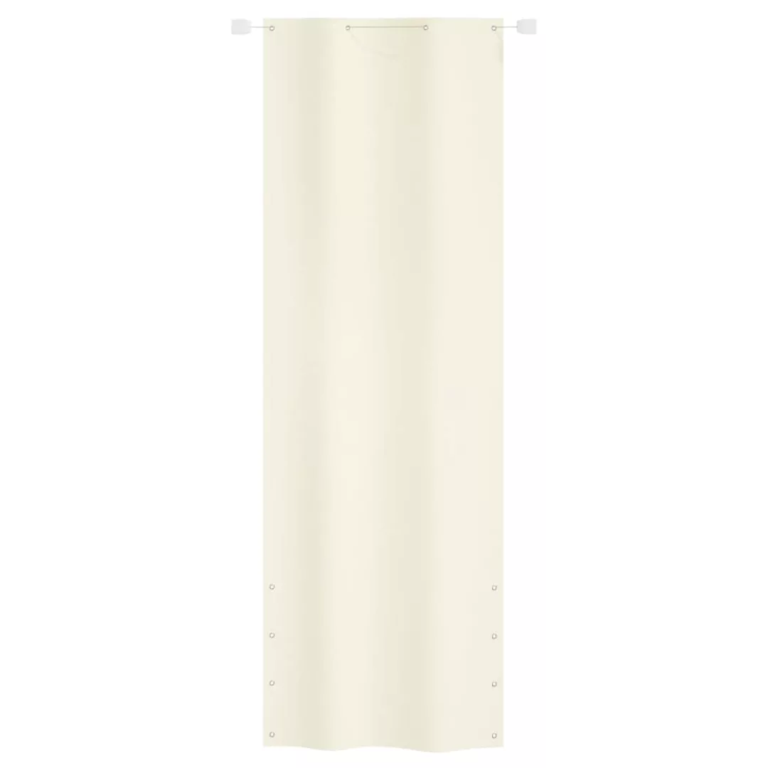 Vidaxl Balkon-sichtschutz Creme 80x240 Cm Oxford-gewebe günstig online kaufen