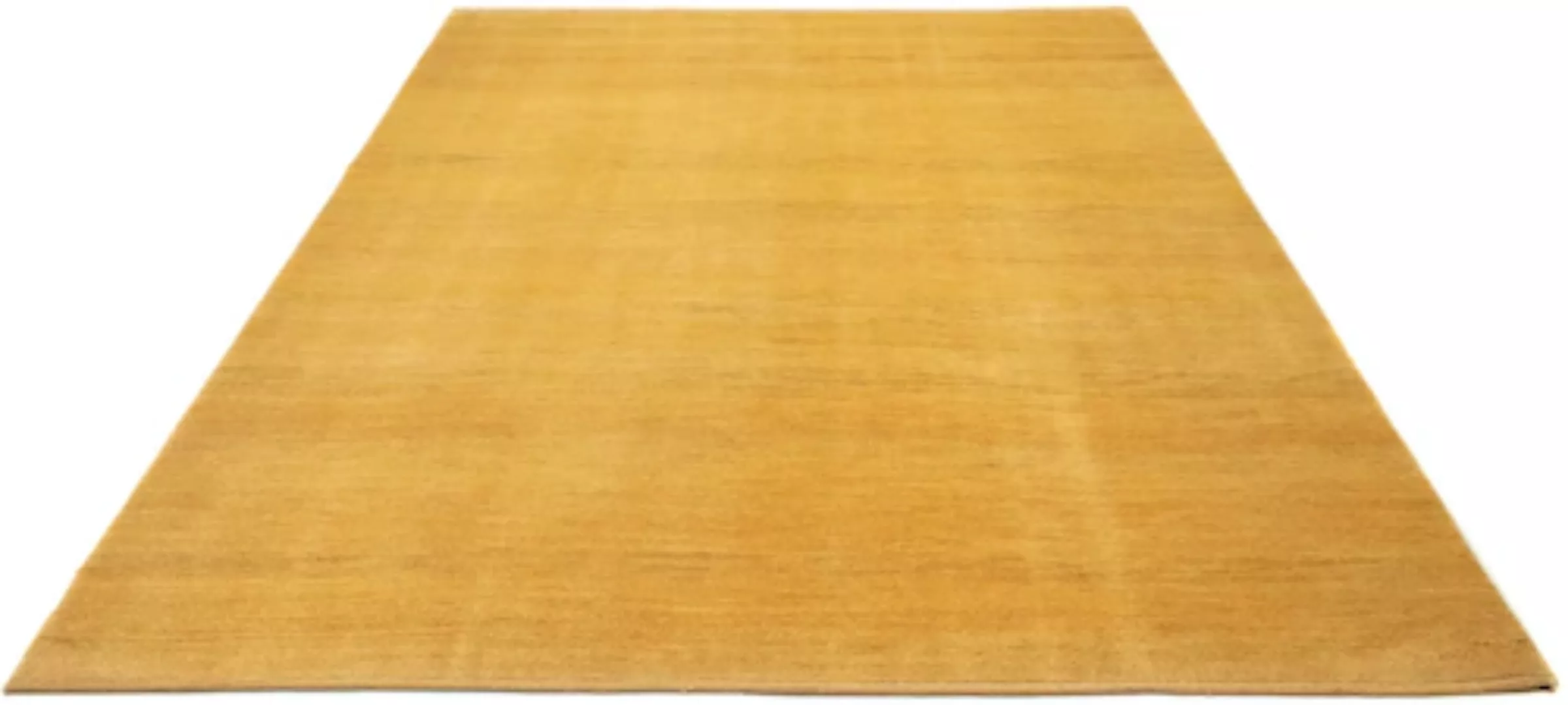 morgenland Wollteppich »Gabbeh Teppich handgeknüpft gold«, rechteckig, hand günstig online kaufen
