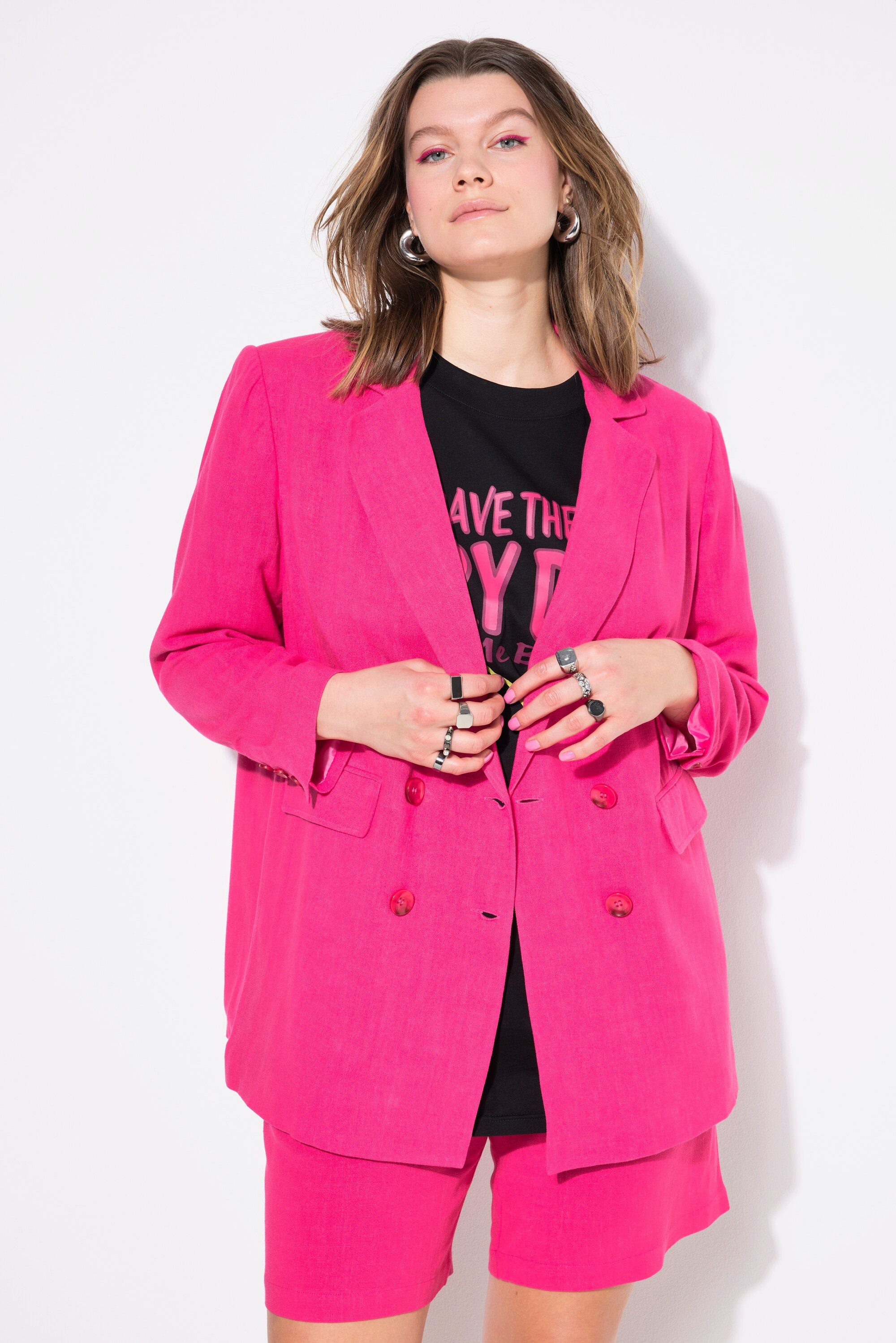 Studio Untold Blusenblazer Leinenmix-Blazer Loose Fit günstig online kaufen