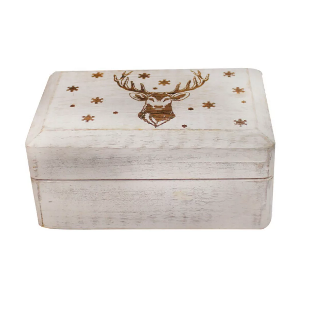 Aufbewahrungsbox Aus Holz In Weiß günstig online kaufen