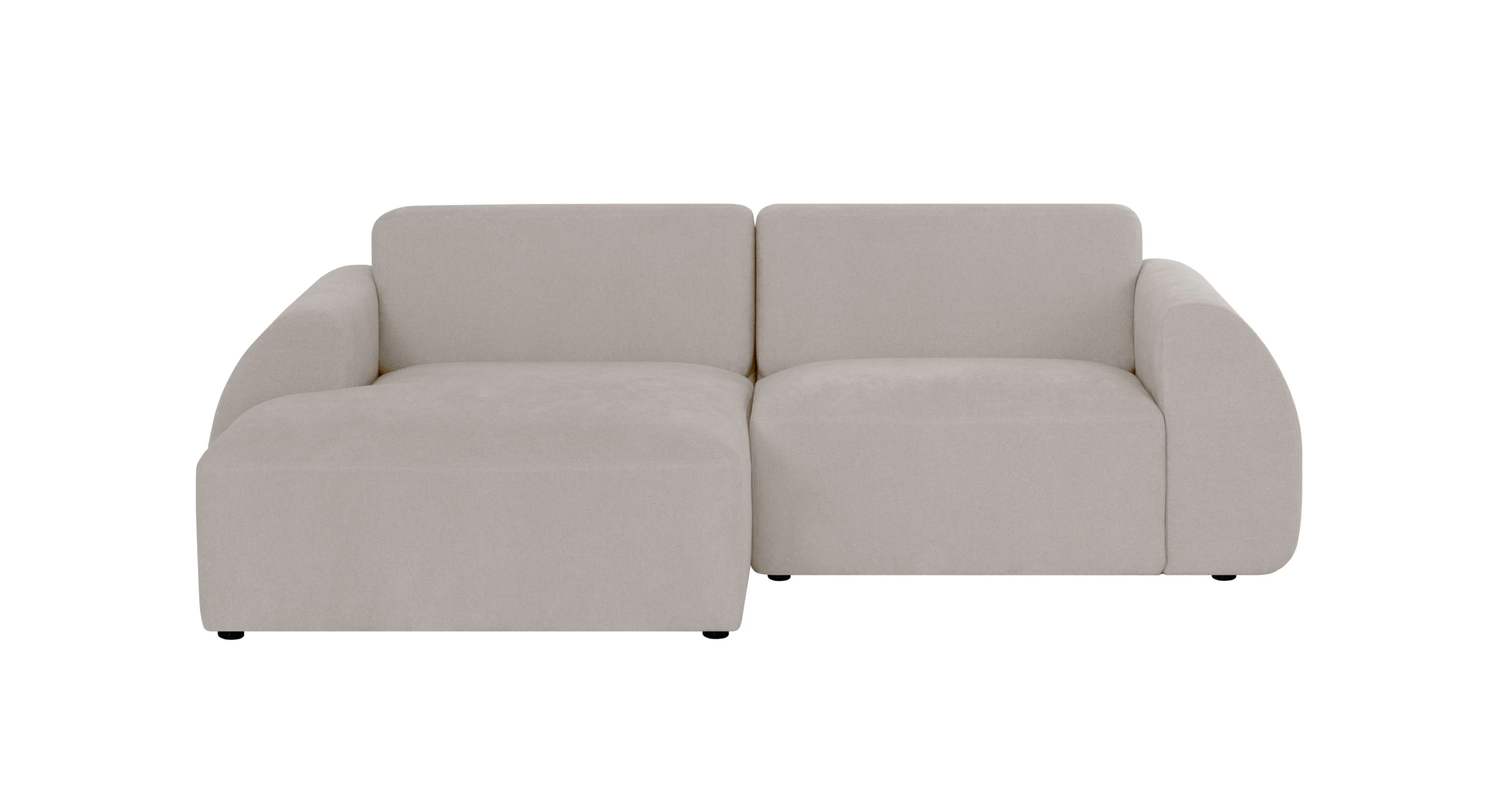 NADUVI Collection | Ecksofa Mattis links 2,5-Sitzer Bouclé günstig online kaufen