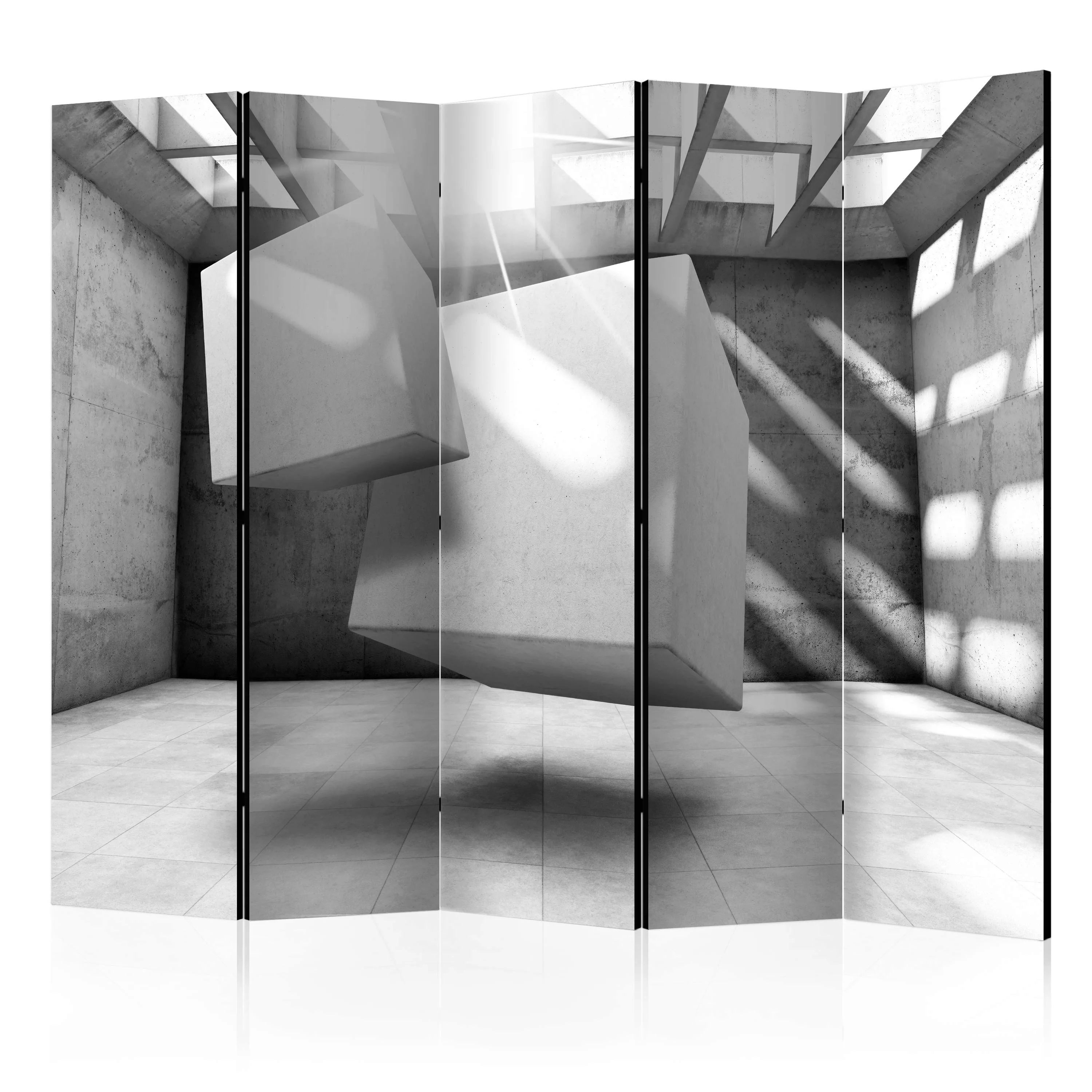 5-teiliges Paravent - Dancing Squares Ii [room Dividers] günstig online kaufen