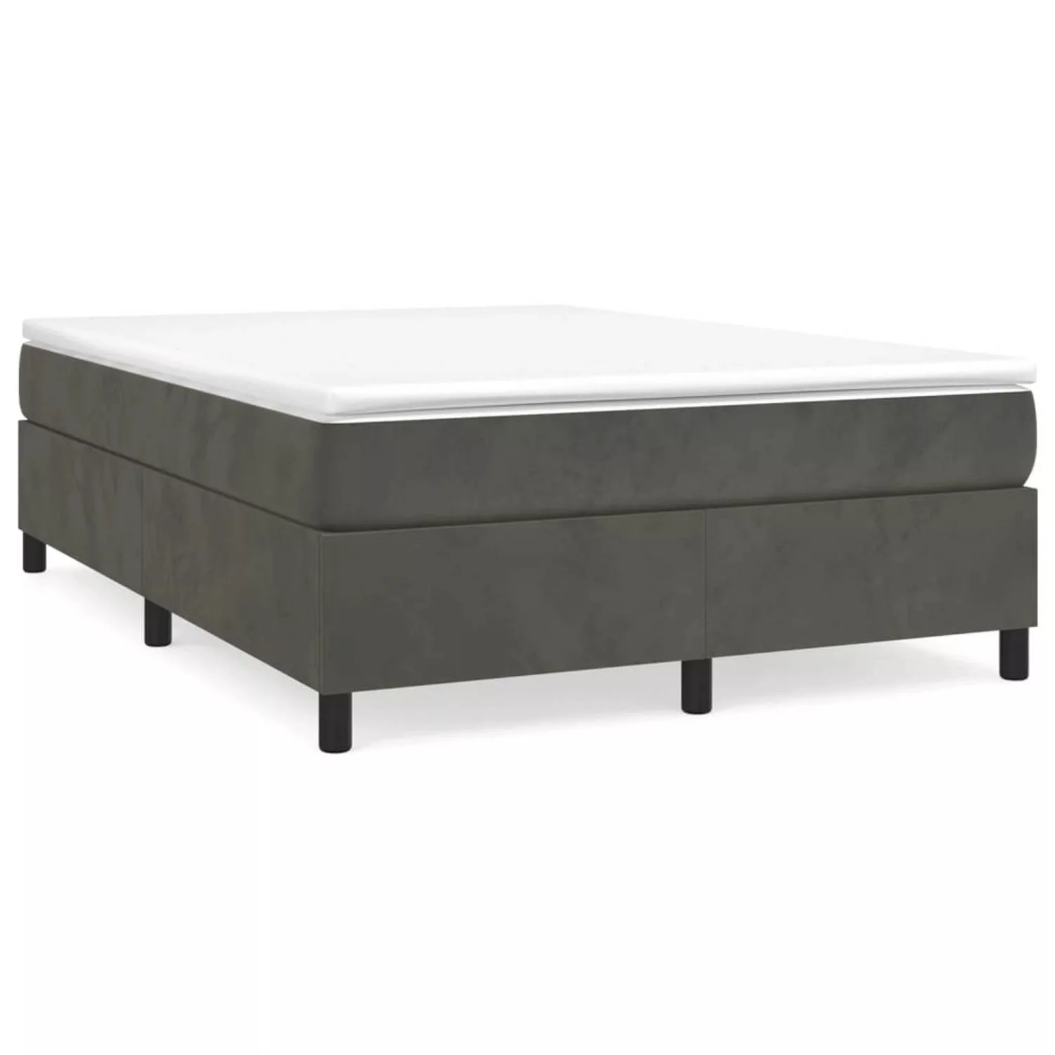 Vidaxl Boxspringbett Schwarz 140x190 Cm Samt günstig online kaufen