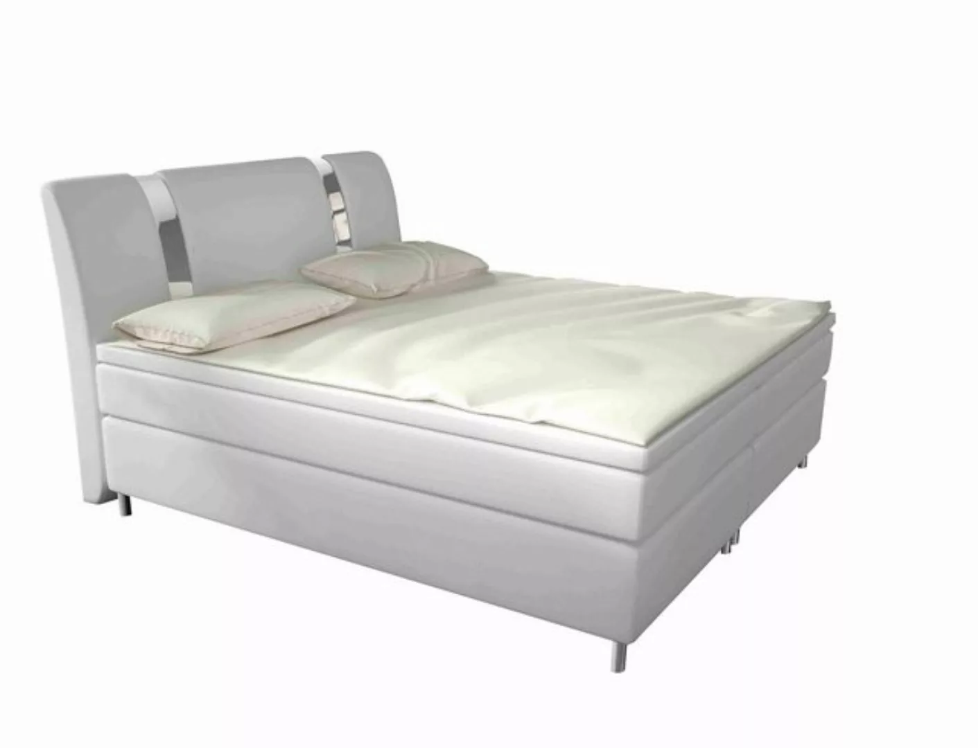 Furnix Boxspringbett Railey 140/160/180x200 Doppelbett mit Topper & Metallf günstig online kaufen