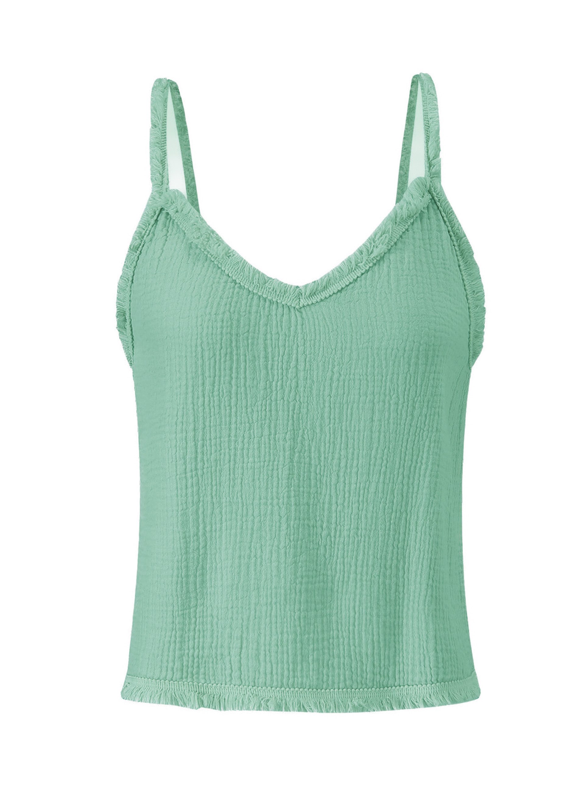 SASSYCLASSY Kurzarmshirt Musselin Top Damen kurz günstig online kaufen