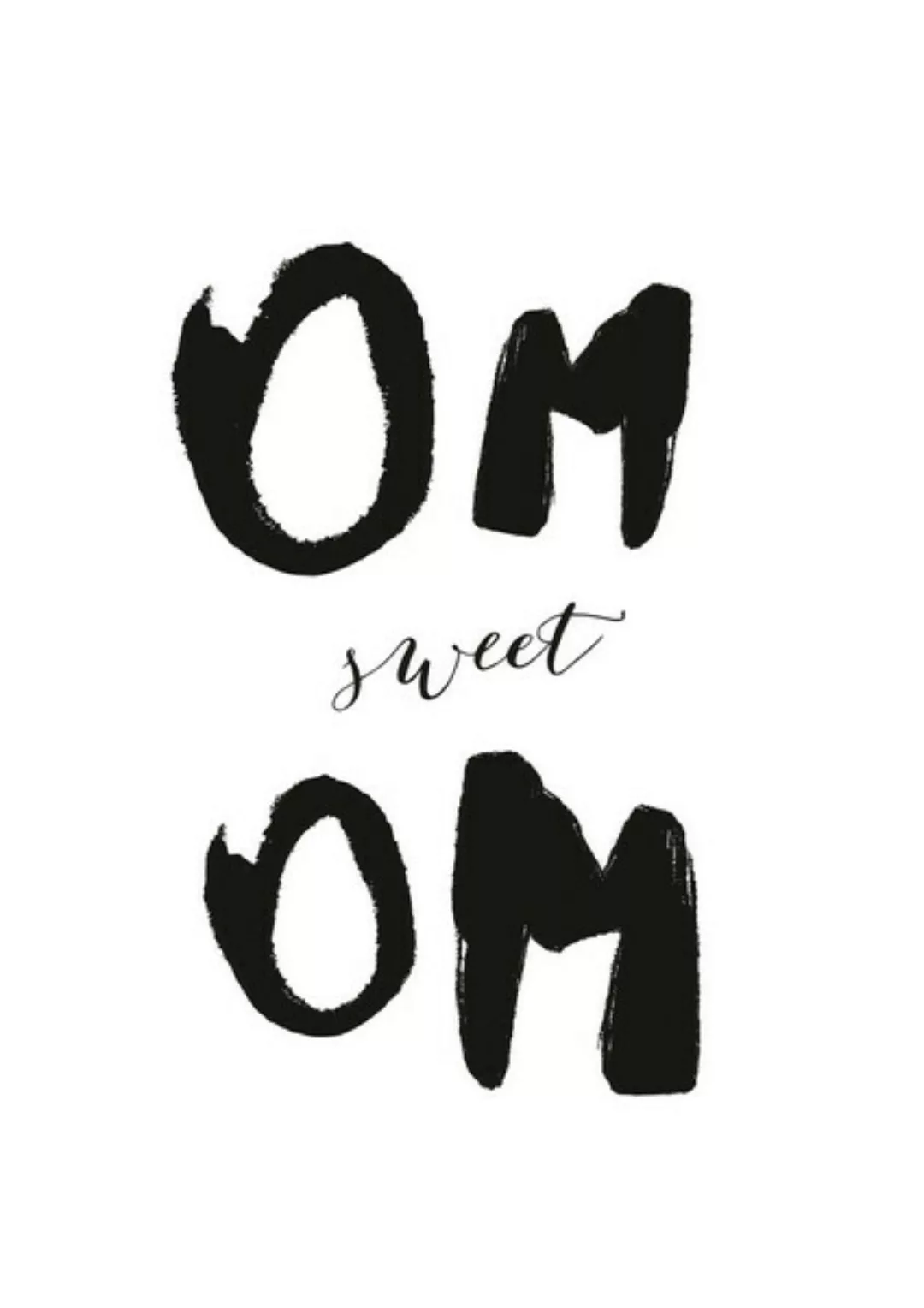 Poster / Leinwandbild - Om Sweet Om günstig online kaufen