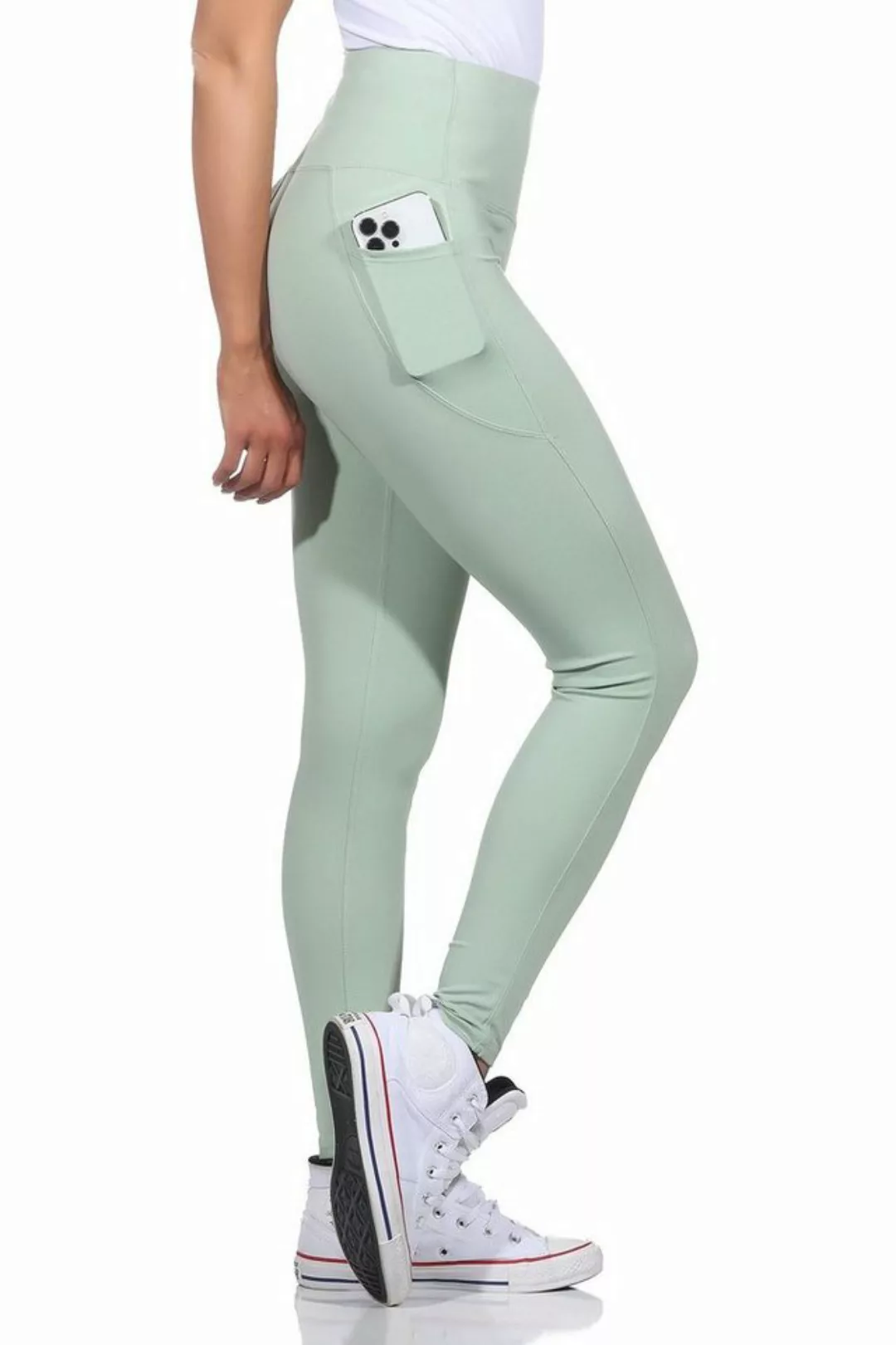 CLEO STYLE Leggings Damen Leggings 9007 2XL/3XL Mint 9007 günstig online kaufen