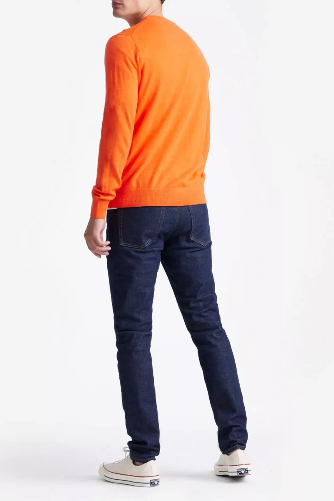 King Essentials The John Pullover Merino Orange - Größe XL günstig online kaufen