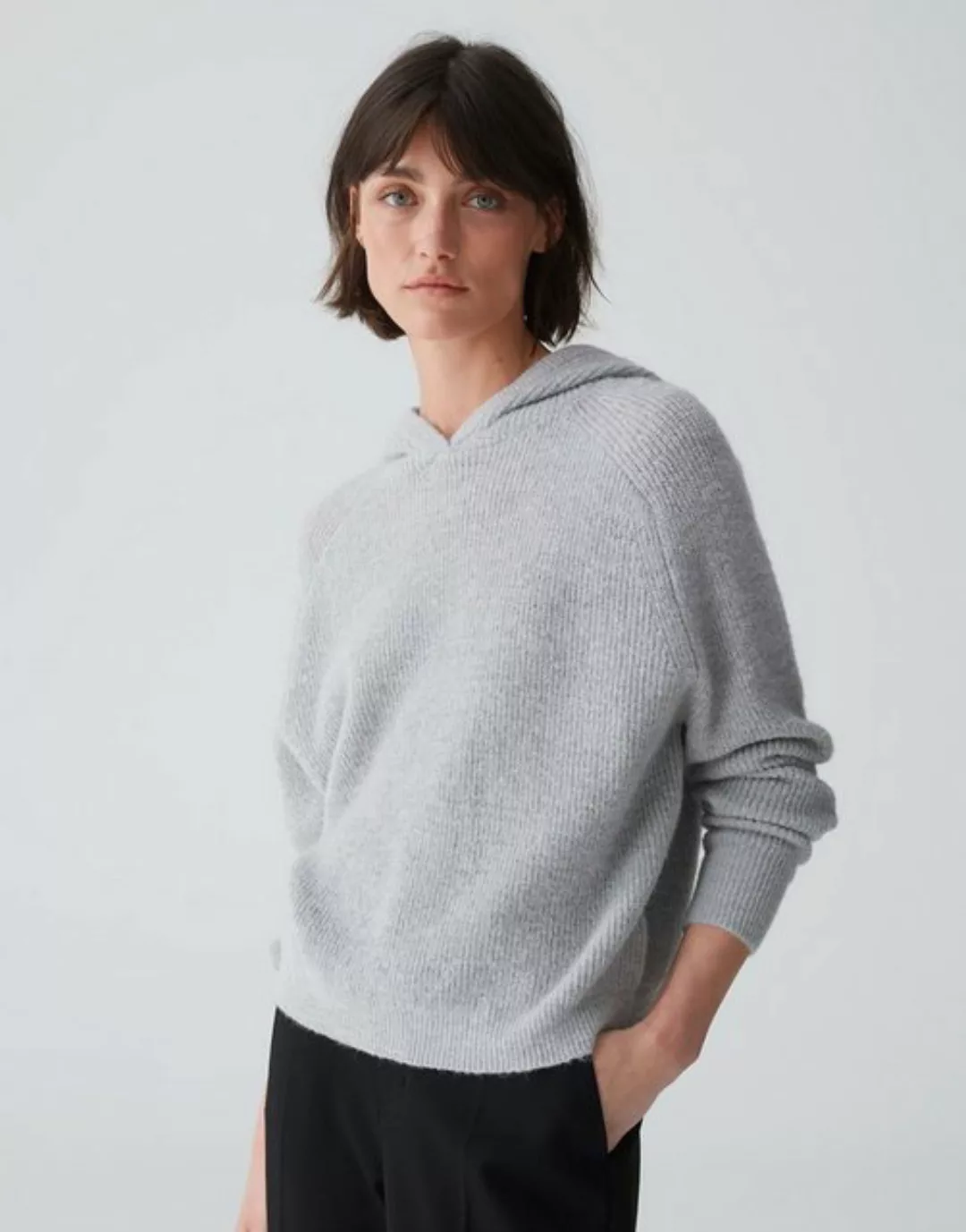 OPUS Kapuzenpullover Poody weite Passform Strick günstig online kaufen