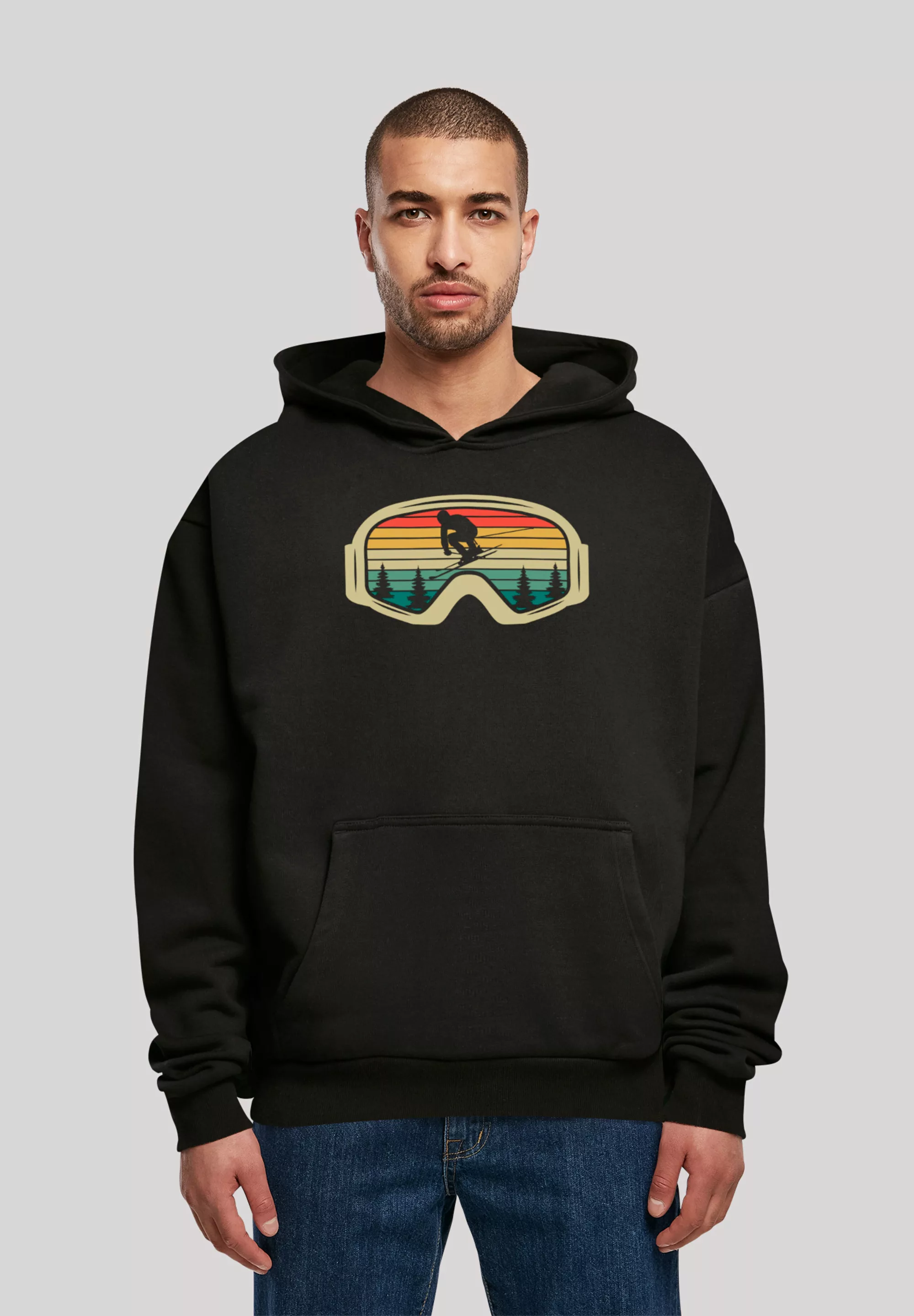 F4NT4STIC Kapuzenpullover "Retro Skibrille Wintersport", Premium Qualität günstig online kaufen