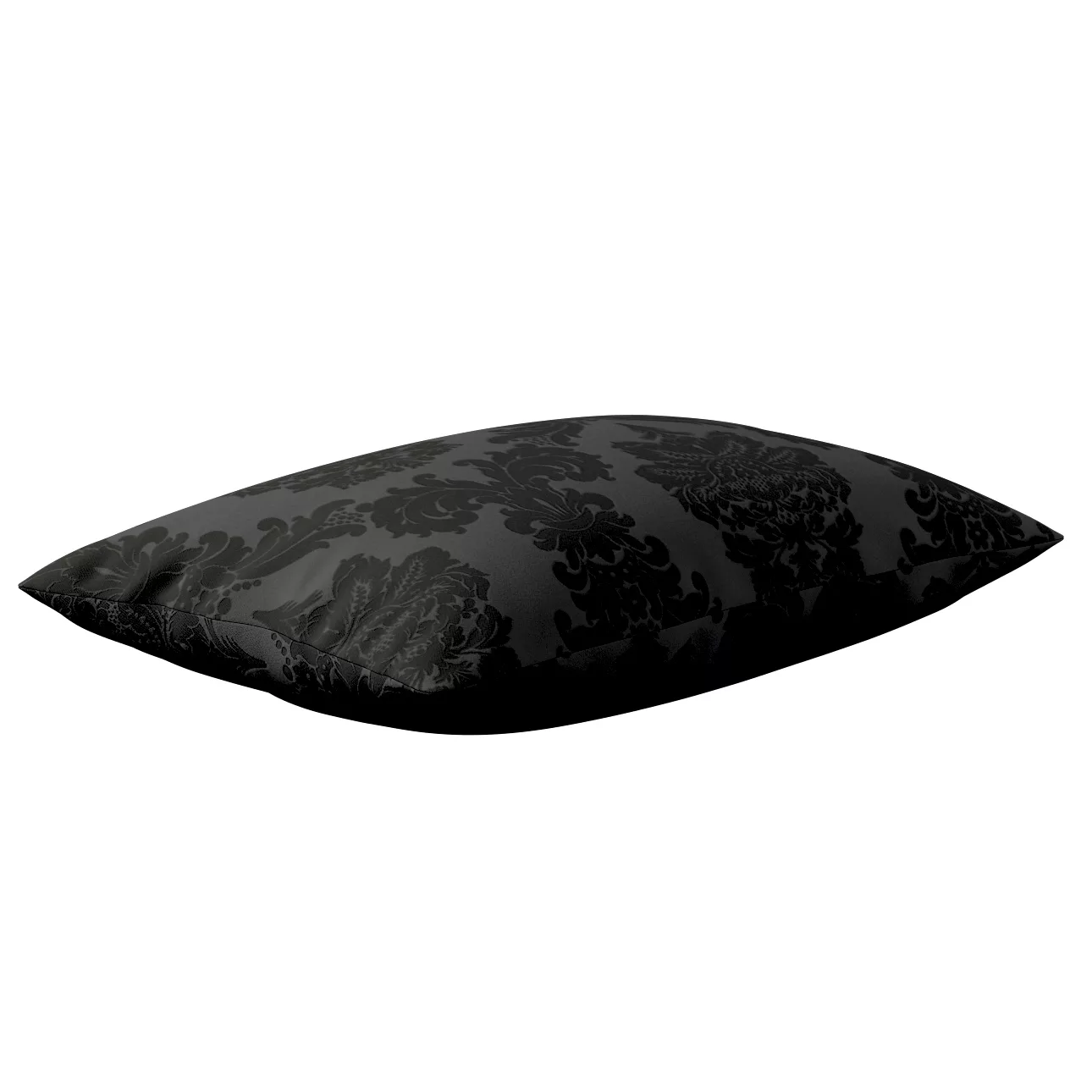 Kissenhülle Kinga rechteckig, schwarz, 60 x 40 cm, Damasco (613-32) günstig online kaufen