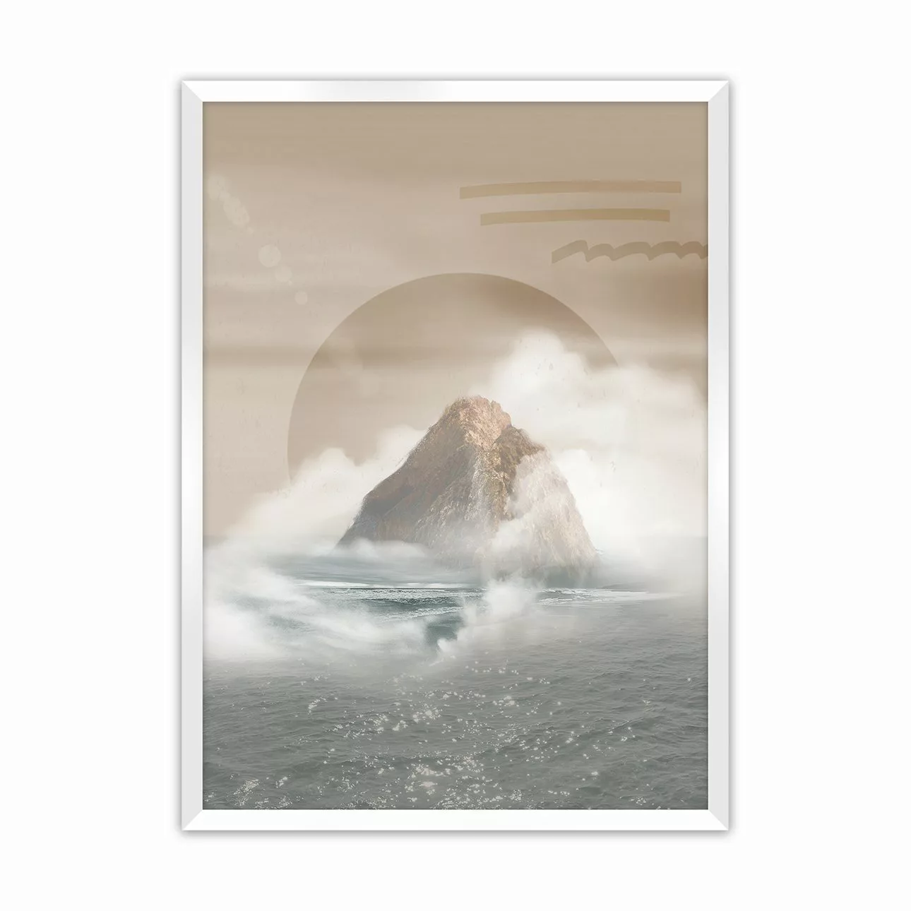 Poster Mountains, 30 x 40 cm, Rahmen wählen: weiss günstig online kaufen