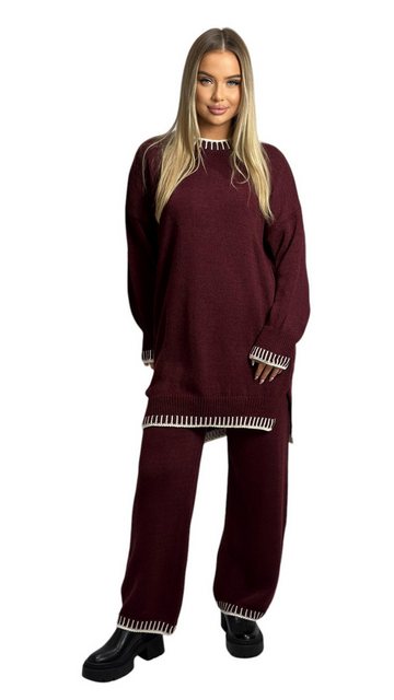 Mississhop Strickhose Strickanzug Strickset 2-teilig Hose Pullover M.382 (2 günstig online kaufen