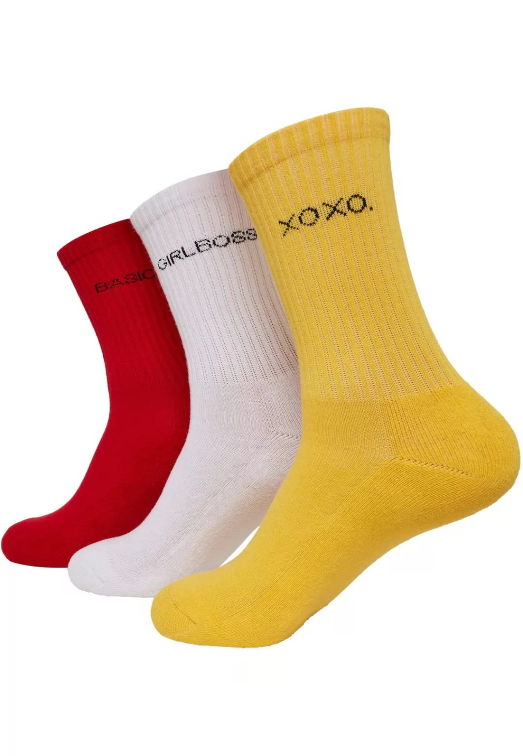 URBAN CLASSICS Strümpfe "Urban Classics Unisex Wording Socks 3-Pack", (1 Pa günstig online kaufen